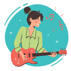 Musician Character Illustration