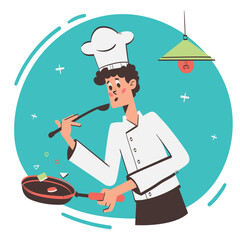 Chef Character Illustration
