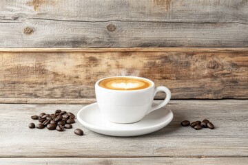 Fototapeta premium A professional photostock background image featuring high-quality coffee beans with intricate details, , arranged aesthetically.