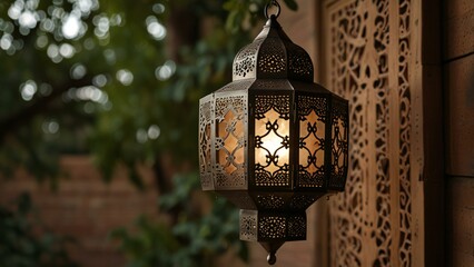 lantern in the town