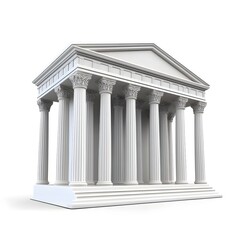 Fototapeta premium White building with columns and a dome