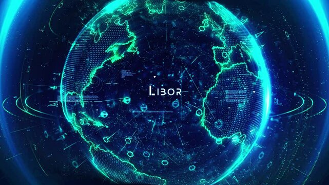 Digital Data Particle Earth Libor