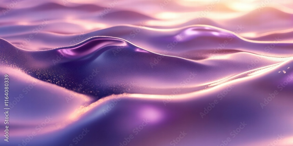Poster Abstract representation of smooth, undulating surfaces with a soft, luminous quality.