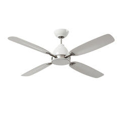 Sleek Modern White Ceiling Fan with Elegant Blades