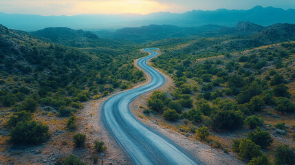 road in mountains
