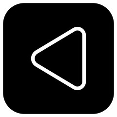 Obraz premium Editable vector left triangle arrow icon. Black, transparent white background. Part of a big icon set family. Perfect for web and app interfaces, presentations, infographics, etc