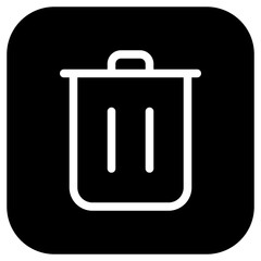 Editable vector delete trash recycle bin icon. Part of a big icon set family. Perfect for web and app interfaces, presentations, infographics, etc