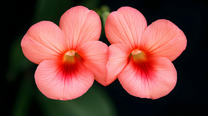 Fototapeta premium Delicate pink flowers botanical garden close-up photography natural environment floral beauty macro perspective