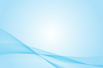 淡い青の波状ラインが特徴的な爽やかな抽象背景 | Refreshing Abstract Background with Soft Blue Wavy Lines