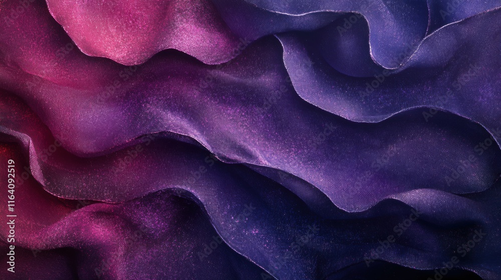 Poster Abstract wavy patterns in rich colors create a visually captivating texture.