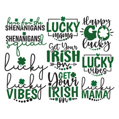 Obraz premium 10 St. Patrick's SVG Bundle