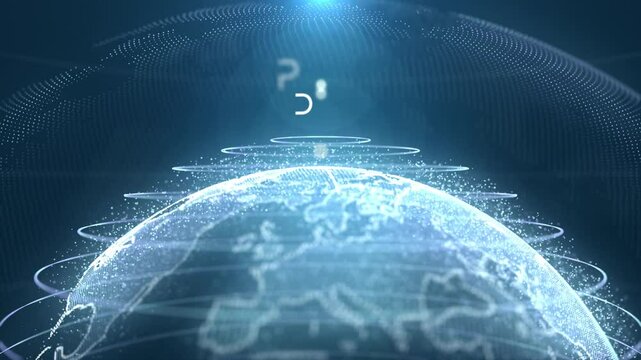 Particle Earth Technology Word DPI