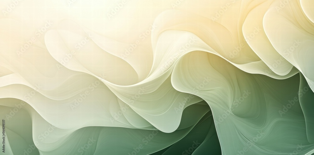Poster Abstract wavy patterns in soft colors create a serene and calming visual effect.