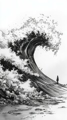 Fototapeta premium The Crashing Wave, Panic Disorder
