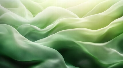 Obraz premium A soft, flowing texture in shades of green, evoking tranquility and nature.