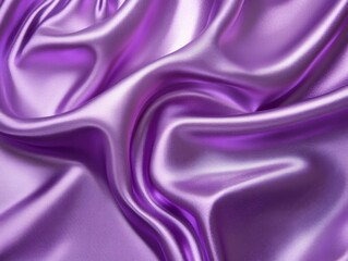 Obraz premium A close-up of smooth, flowing purple satin fabric showcasing its texture and sheen.