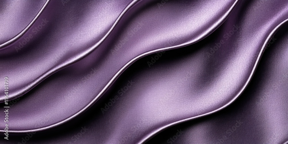 Poster a smooth, flowing fabric in shades of purple, creating a sense of elegance and texture.