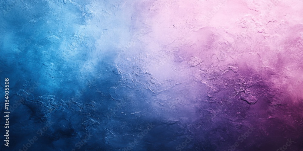 Poster a textured gradient background blending blue and pink hues for design use.
