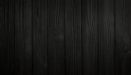 Naklejka premium Dark Wooden Planks Background Texture: A Deep Black Wood Surface