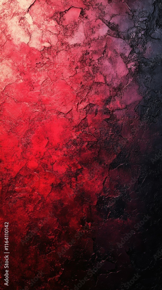 Poster Abstract textured background with a gradient of red and black hues.