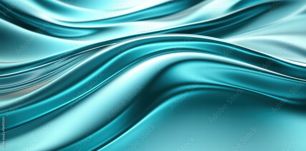 Poster a smooth, flowing texture in shades of turquoise, evoking a sense of calm and fluidity.