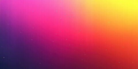 Fototapeta premium A gradient background featuring vibrant colors from pink to yellow with subtle star-like elements.