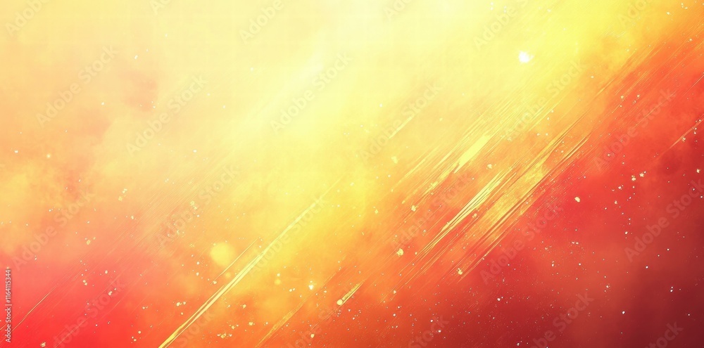 Poster A vibrant abstract background featuring warm colors and dynamic light effects.