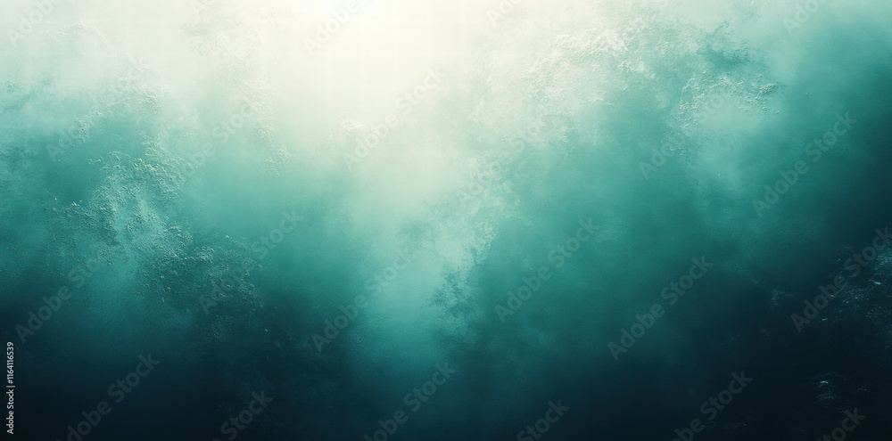 Poster An abstract representation of ocean waves and mist, evoking tranquility and depth.