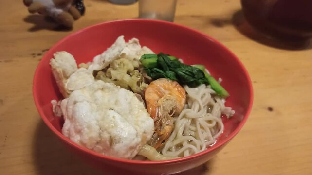 Acehnese typical chicken noodles