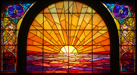 stained glass window