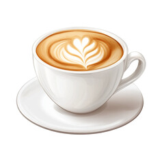 Steaming Cup of Coffee with Rustic Wooden Background and Coffee Beans

