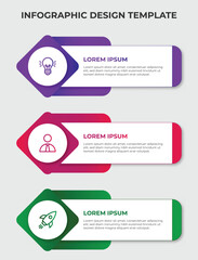 Modern business infographic design template vector
