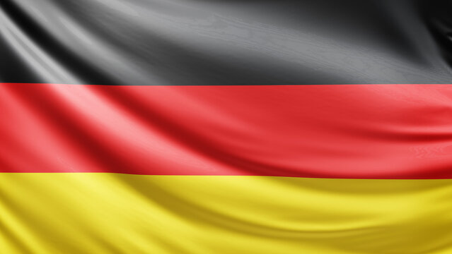 Germany flag picture, close-up shot of symbol of german nation, europe,  animated flag background photo, 3D photo of a flag, national symbol of the people, patriotism, full screen