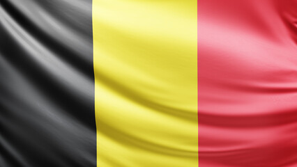 Belgium flag picture, close-up shot of symbol of belgian nation, europe,  animated flag background photo, 3D photo of a flag, national symbol of the people, patriotism, full screen