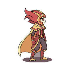 unique creative pixel art gaming character icon logo vector art deisign 