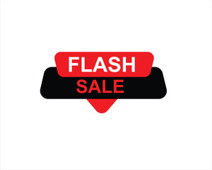 Flash Sale Shopping Poster or button with .  design for social media and Special Offer campaign and text on different background