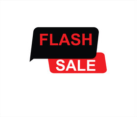 Flash Sale Shopping Poster or button with .  design for social media and Special Offer campaign and text on different background