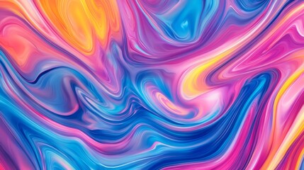 Obraz premium Abstract Swirling Colorful Paint Texture