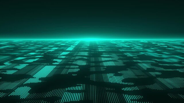 Blue Digital Data Background