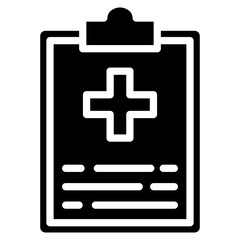 Fototapeta premium Health Record Icon