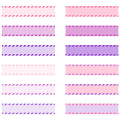 上下に斜めのライン模様が入ったテープ