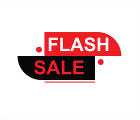 Flash Sale Shopping Poster or button with .  design for social media and Special Offer campaign and text on different background