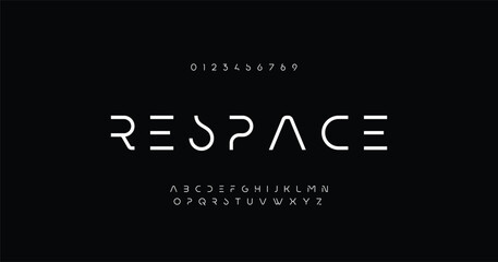 Creative modern technology alphabet fonts. Abstract typography urban sport, techno , fashion, digital, future creative logo font. vector illustration
