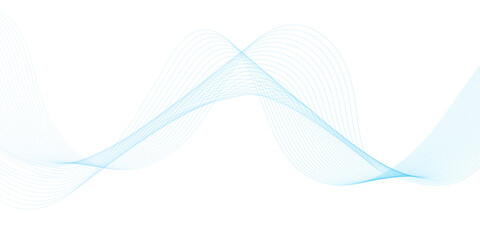 Abstract vector background with blue wavy lines. vector illustration.