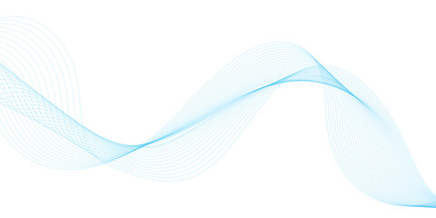 Abstract vector background with blue wavy lines. vector illustration.