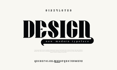 Elegant sans serif font for automotive, industrial, sport, esports, fashion and technological industries. Modern typeface, elegant alphabet for logo, lettering, and headline. Vector typography