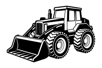 bulldozer vector illustration