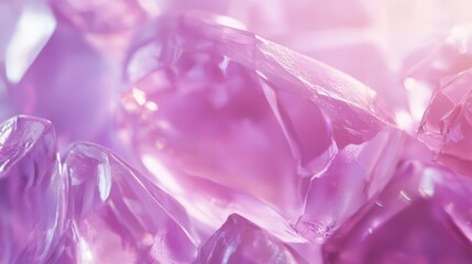 Fototapeta premium Close-Up of Delicate Purple Flower Petals in Soft Light