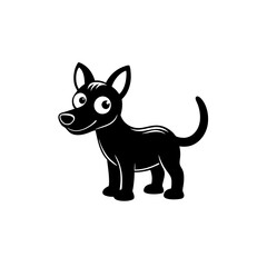 Hyena cartoon vector silhouette