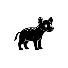Hyena cartoon vector silhouette